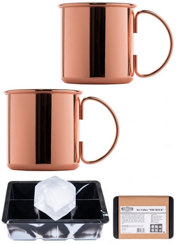 Copper Mug / Ice Mold Set